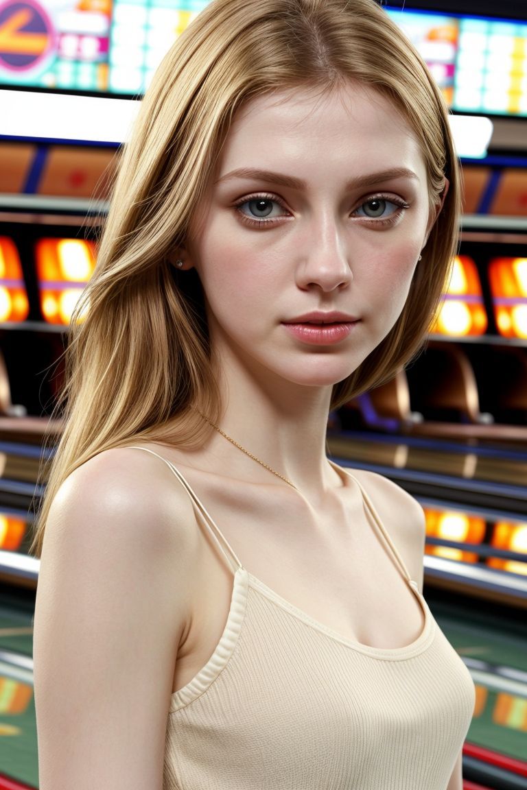 00007-3972902187-European woman, closeup, sandals, (shirt), pants, (bowling alley), ZM_francisca, wide shoulders, perfect face, (contact iris_ 1.jpg